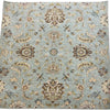 Borderless Design 6' Square Karastan Anastasia Robins Egg wool rug.