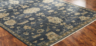 Ancient Boundaries Lily LIL-04 Midnight Area Rug On Wood Floor
