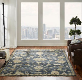 Ancient Boundaries Lily LIL-04 Midnight Area Rug Lifestyle Image Feature