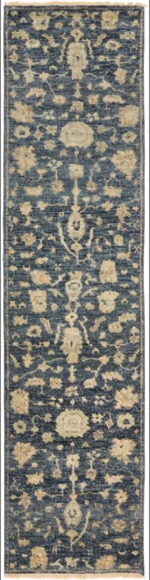 Ancient Boundaries Lily LIL-04 Midnight Area Rug Runner