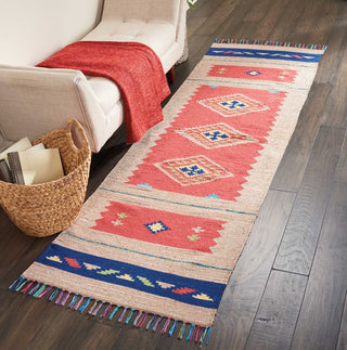 Nourison Baja BAJ02 Red/Bge Area Rug Room Scene 3