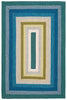 Safavieh Braided BRD323N Navy / Green Machine Washable Area Rug 5 X 8