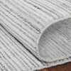 Ancient Boundaries Fog FOG-1215 Grey/White Strie Area Rug Edge