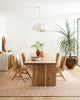 Loloi Cecelia CEC-01 Rust / Natural Area Rug Featured in Dining room