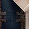 Momeni Duar DUA-4 Indigo Area Rug by Lemieux Et Cie