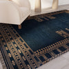 Momeni Duar DUA-4 Indigo Area Rug by Lemieux Et Cie