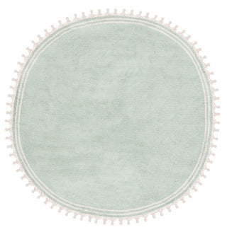 Safavieh Easy Care ECR201J Teal / Ivory Machine Washable Area Rug Top Down