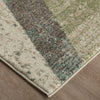 Feizy Eden 39QVF Ivory/Blue/Green Area Rug Corner