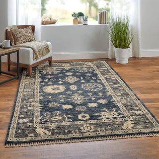 Feizy Fillmore 6954F Blue/Gray Area Rug Room Scene Feature