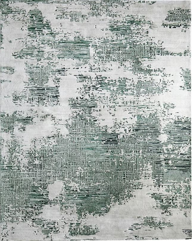 Feizy Zarah 8917F Green/White Area Rug 5 X 8