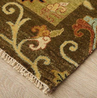 Feizy Namche 6158F Brown/Gold Area Rug Corner Image
