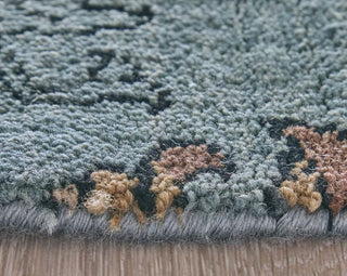 Feizy Vivendi 6401F Brown/Teal Area Rug Closeup