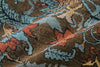 Feizy Vivendi 6401F Brown/Teal Area Rug Detail