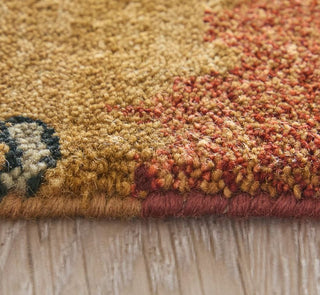 Feizy Vivendi 6401F Red/Gold Area Rug Thickness