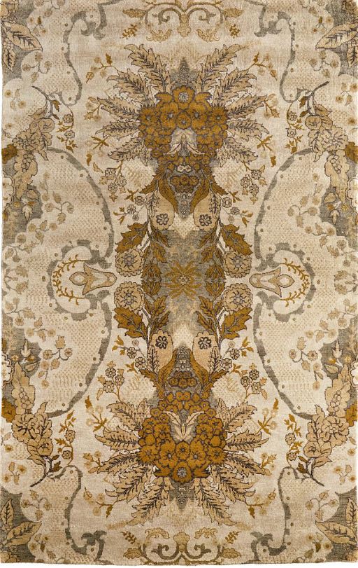 Feizy Vivendi 6402F Beige Gray Area Rug Main Image