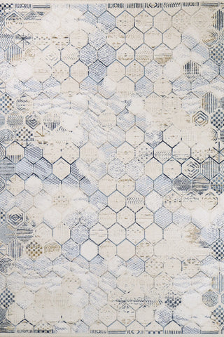 Bashian Highland H117-HLD306 Ivory Blue Area Rug