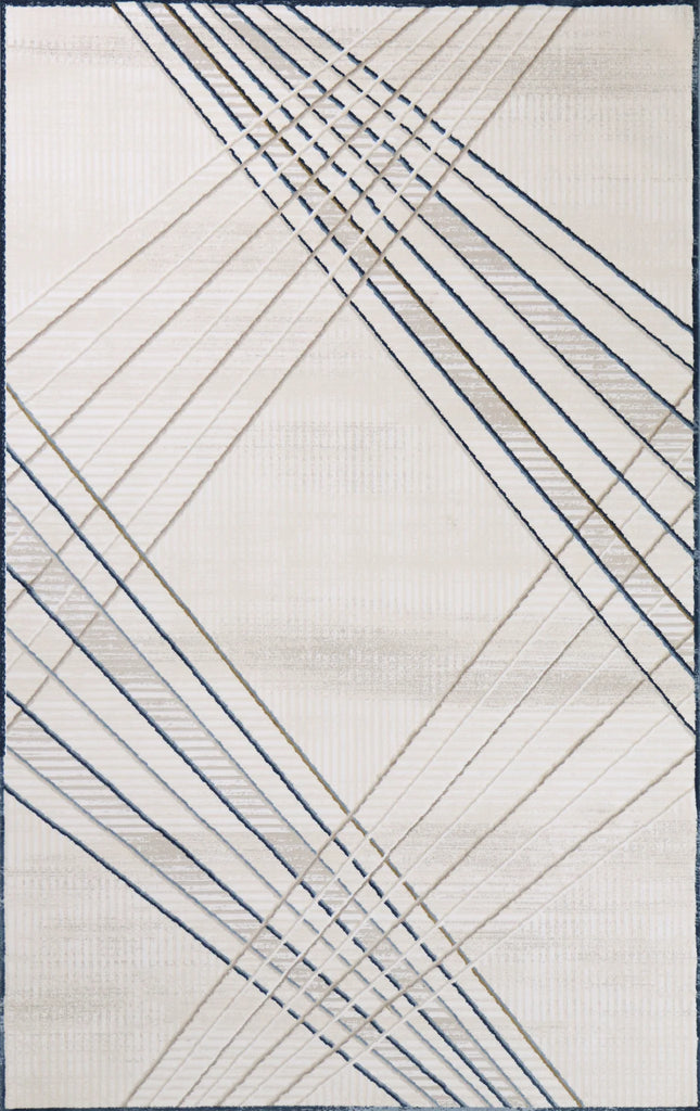 Bashian Highland H117-HLD307 Ivory Blue Area Rug