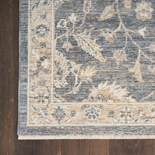 Nourison Harbor HRB01 Blue Area Rug Corner