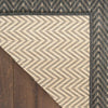 Nourison Horizon Indoor/Outdoor HOZ02 Charcoal Area Rug Backing