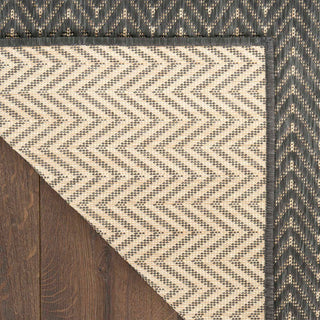 Nourison Horizon Indoor/Outdoor HOZ02 Charcoal Area Rug Backing