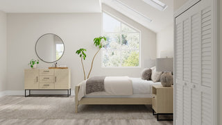 Feizy Jameson 39R8F Tan/Ivory Area Rug Room Scene Feature