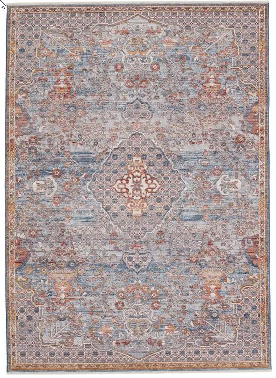 Jaipur Living Terra Harkin TRR10 Light Gray/Rust Area Rug by Vibe