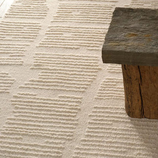 Jaipur Living Finnigan Radha FGN09 White Area Rug by Label J Weave Detail
