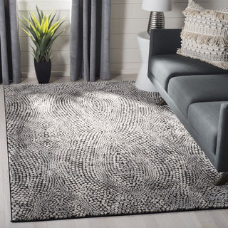 Safavieh Lurex 100 LUR185Z Black/Light Grey Area Rug Room Scene Feature