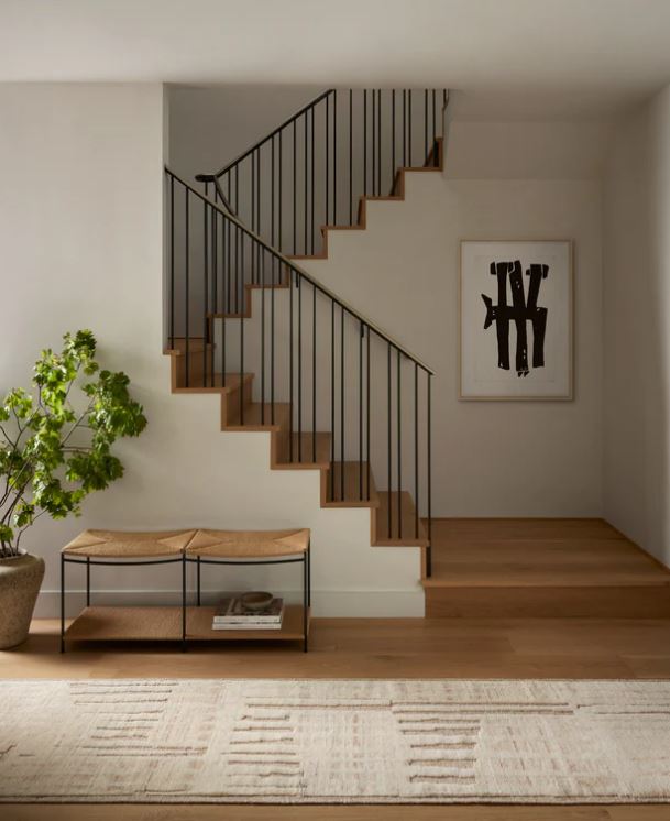 Loloi Moore MOE-03 Blush/Ivory Area Rug by Carrier and Company Lifestyle Image Feature