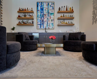 Feizy Micah 3047F Beige/Silver Area Rug