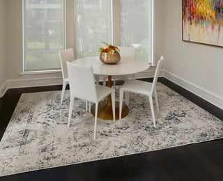Feizy Macklaine 39FTF Ivory/Black Area Rug