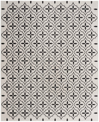 Nourison Essentials NRE04 Ivory Black Area Rug 5 X 8