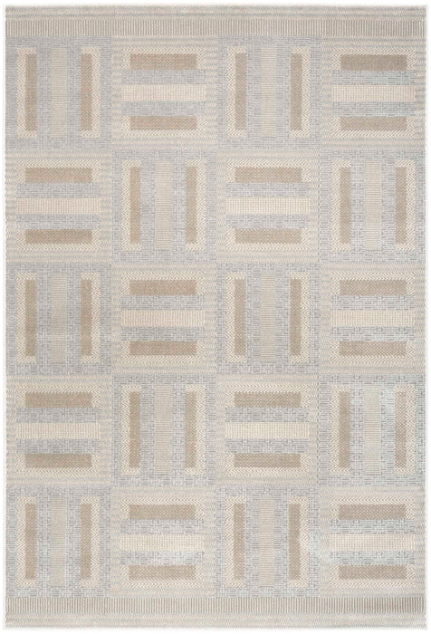 Nourison Nordic NRC11 Grey Multicolor Area Rug 5 X 8