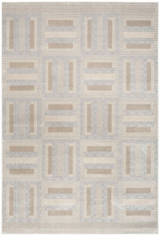 Nourison Nordic NRC11 Grey Multicolor Area Rug 5 X 8
