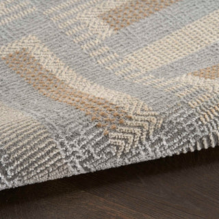 Nourison Nordic NRC11 Grey Multicolor Area Rug Close Up