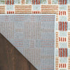 Nourison Nordic NRC14 Rust Multicolor Area Rug Backing