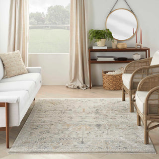 Nourison Nyle NYE02 Ivory Taupe Area Rug Room Scene 2