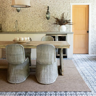 Oriental Weavers Karavia 2160N Tan/Tan Area Rug Room Scene Featured