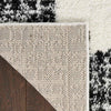 Nourison Pacific Shag PCS02 Ivory Black Area Rug Backing