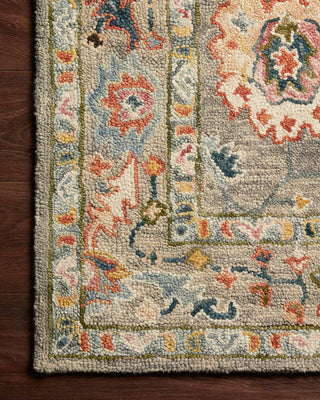 Loloi Padma PMA-01 Grey/Multi Area Rug Corner