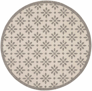 Nourison Palamos PLS03 Cream Area Rug 7'10'' Round