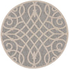 Nourison Palamos PLS04 Grey Area Rug 7'10'' Round