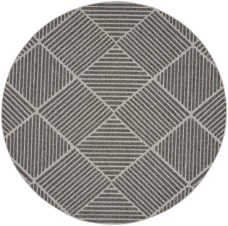 Nourison Palamos PLS05 Dark Grey Area Rug 7'10'' Round