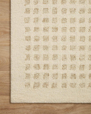 Chris Loves Julia x Loloi Polly POL-01 Ivory / Natural Area Rug Corner