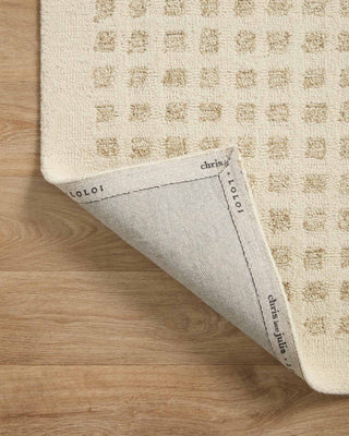 Chris Loves Julia x Loloi Polly POL-01 Ivory / Natural Area Rug Backing