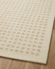 Chris Loves Julia x Loloi Polly POL-01 Ivory / Natural Area Rug Angle