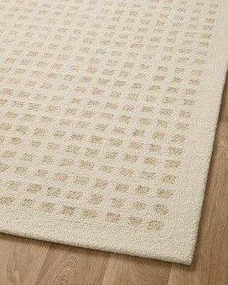 Chris Loves Julia x Loloi Polly POL-01 Ivory / Natural Area Rug Angle