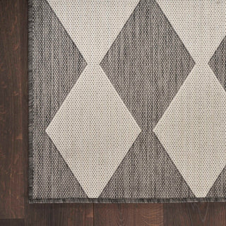 Nourison Positano POS04 Charcoal Area Rug Corner 