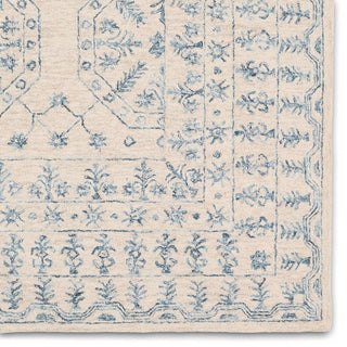 Jaipur Living Province Linde PRO07 Ivory/Blue Area Rug Close Up