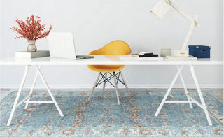 Rizzy Ovation OVA106 Blue/Beige Area Rug Room Image Feature